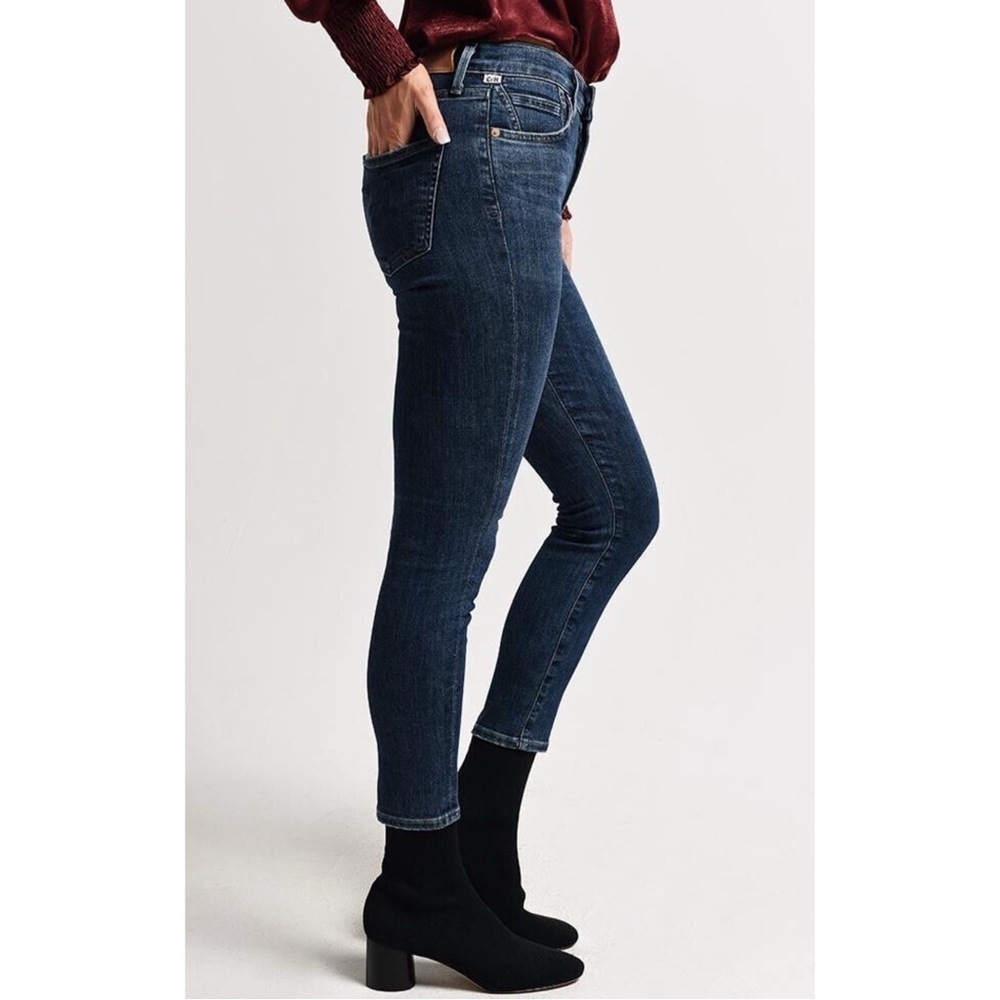 Citizens of Humanity vintage rocket crop high rise skinny jeans blue size 25